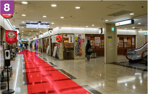 谷町線東梅田駅中央口からの道順b-8