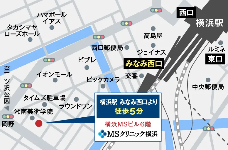 MSクリニック横浜 アクセスマップ